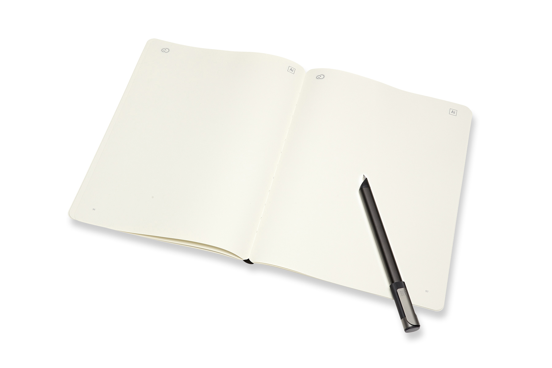 MOLESKINE Adobe Creative Cloud Connected Paper Tablet, Schwarz