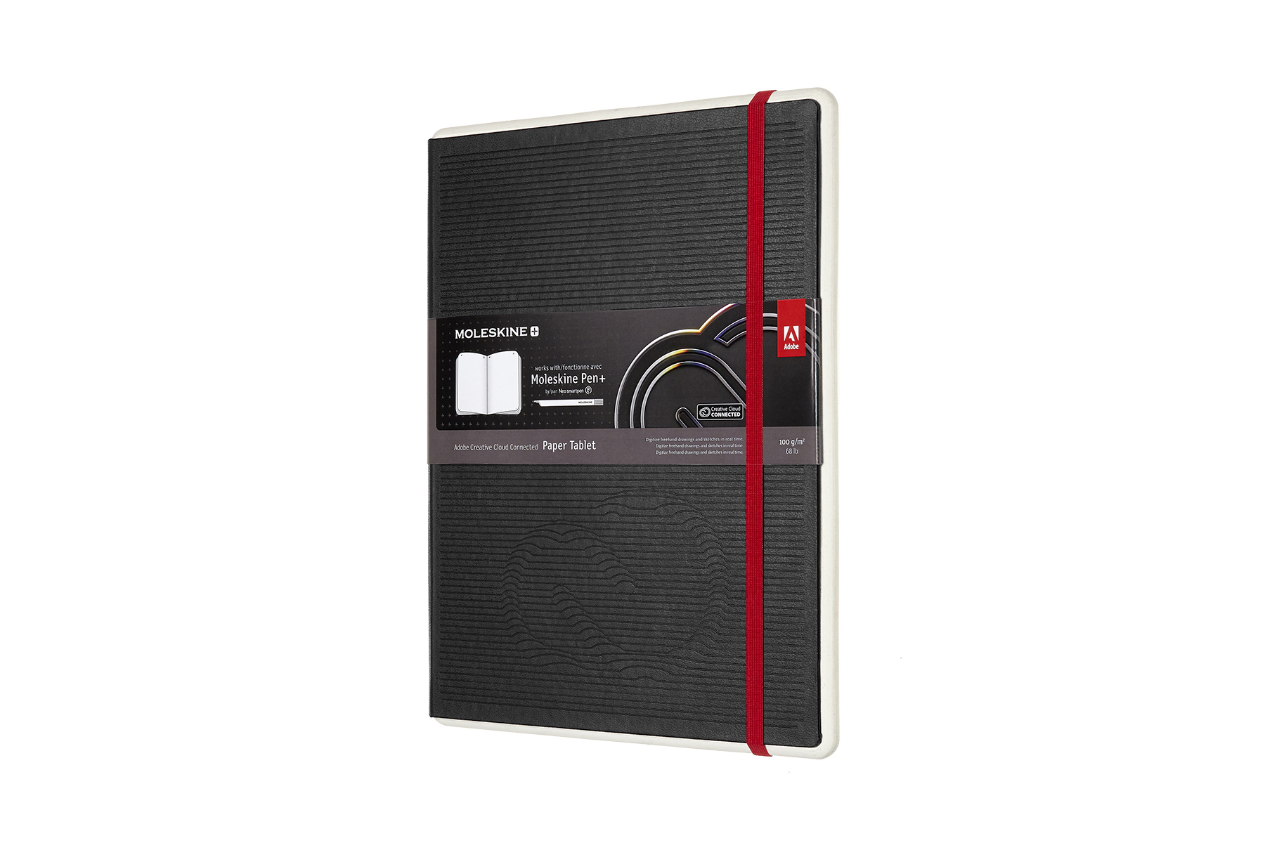 MOLESKINE Adobe Creative Cloud Connected Paper Tablet, Schwarz