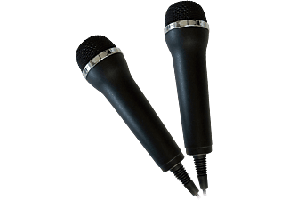 DEEP SILVER Karaoke Games (2er Set) - USB Mikrofon (Schwarz/Silber)