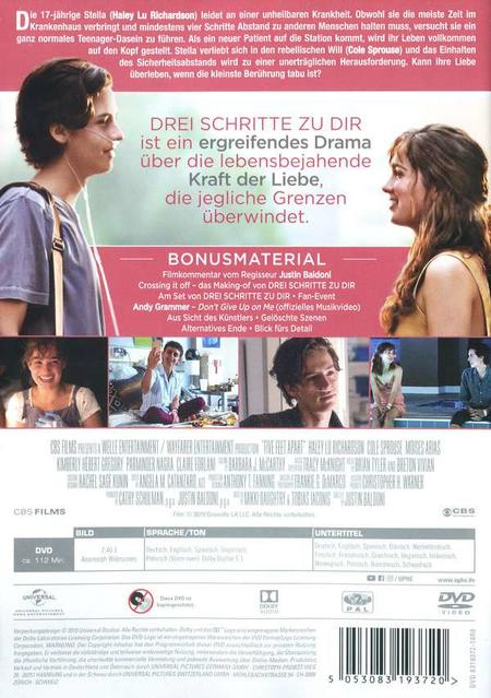 Filmcover von "Five Feet Apart" mit Schauspielern.