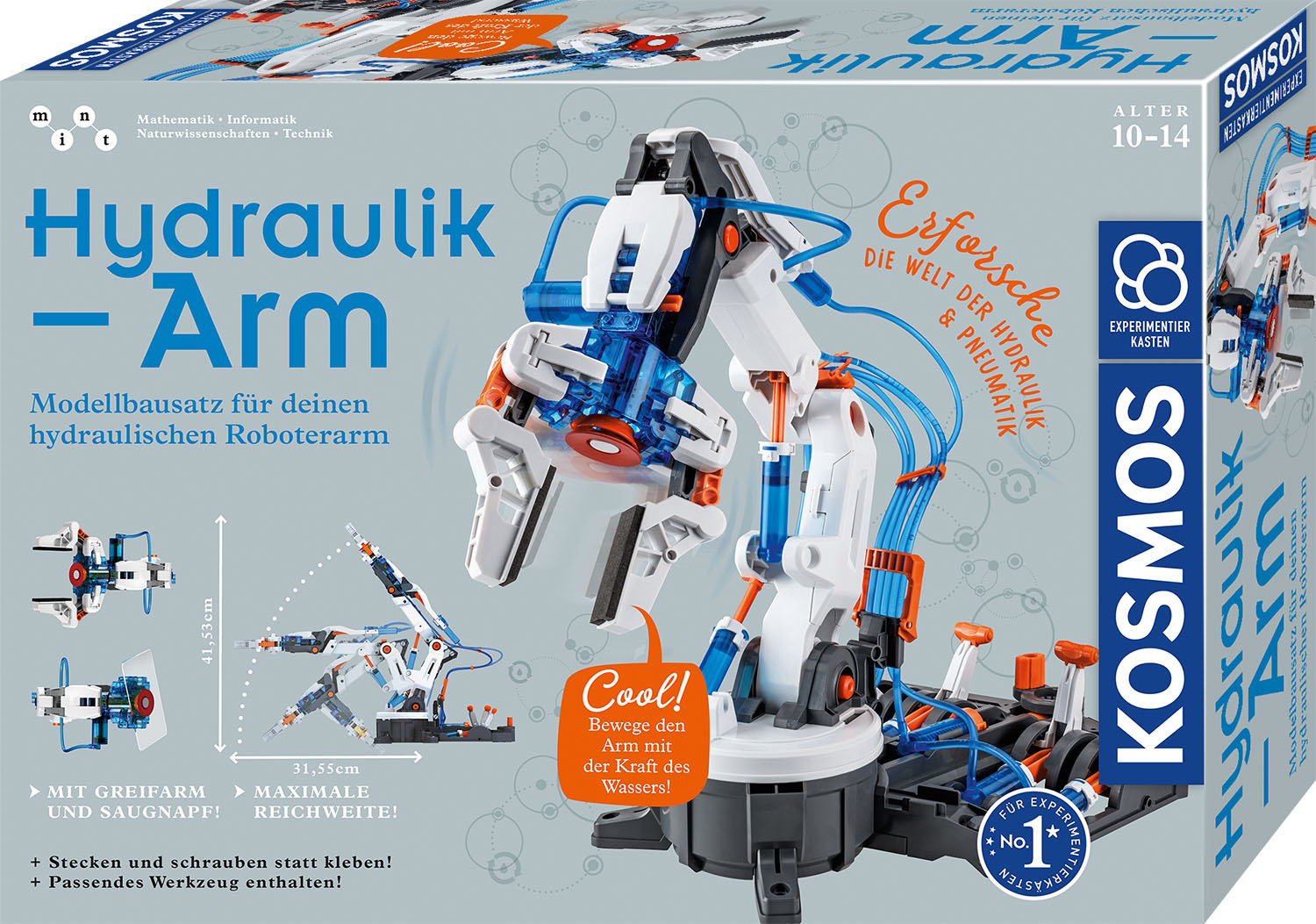KOSMOS Hydraulik-Arm Experimentierkasten, Mehrfarbig