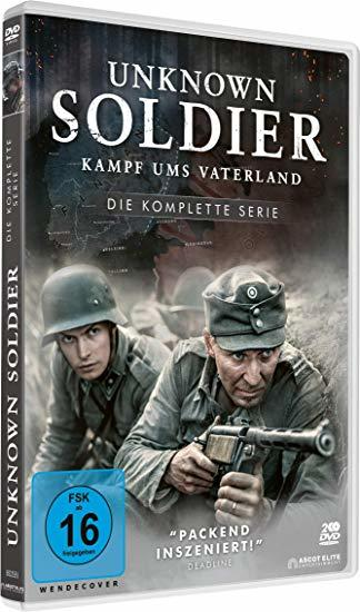 DVD-Cover mit zwei Soldaten in Helmen, der Titel lautet Unbekannter Soldat, auf Deutsch.