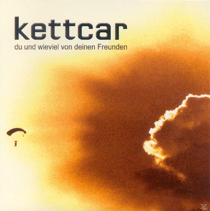 Albumcover: Gelber Himmel mit einer fallenden Figur und dem Bandnamen: kettcar.