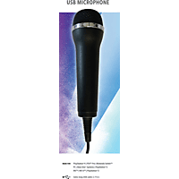 DEEP SILVER Mikrofon für Karaoke Games , USB  Mikrofon, Schwarz