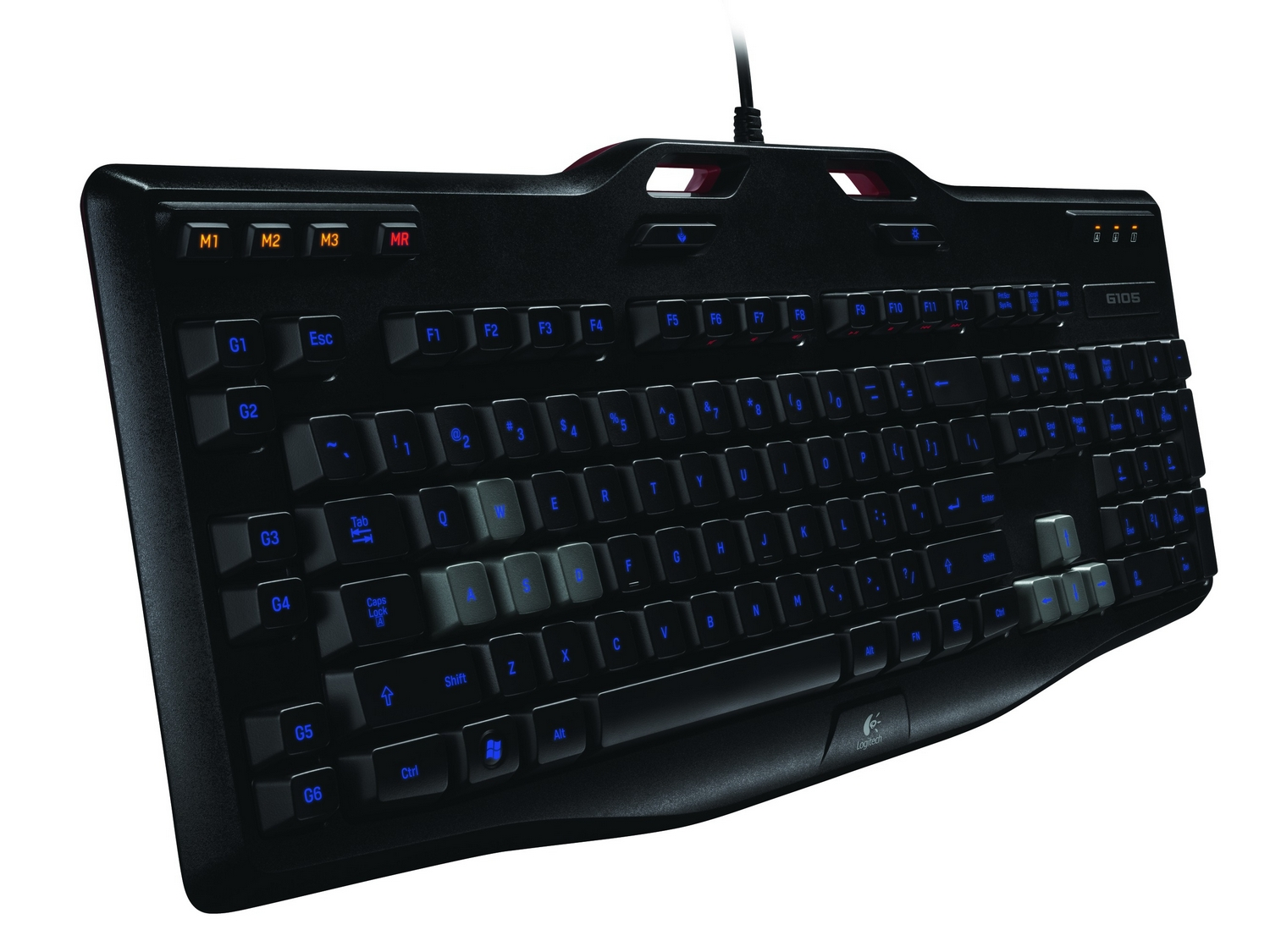 Teclado gaming - Logitech 920-003440, Retroiluminado, USB, 18 funciones exclusivas por juego, Negro