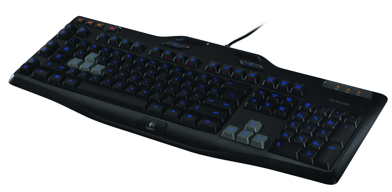 Teclado gaming - Logitech 920-003440, Retroiluminado, USB, 18 funciones exclusivas por juego, Negro