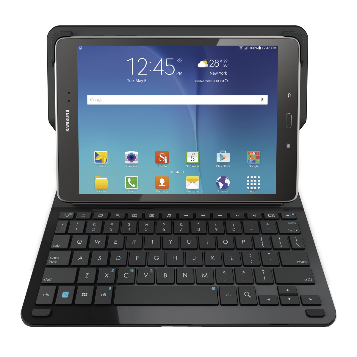 Funda - Logitech Type-S para tablet Samsung Galaxy Tab S, 10,5", Bluetooth, Teclado, Negro