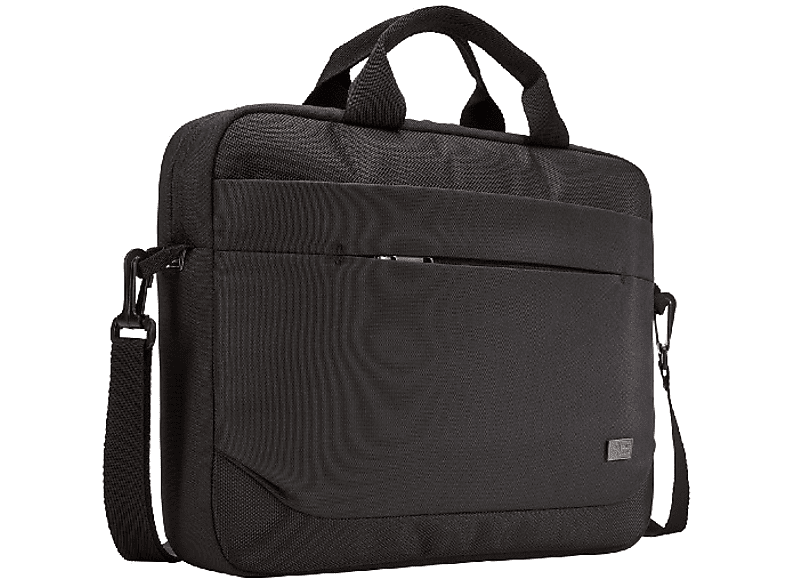 Maletín para portátil - Case Logic Advantage 3203986, Para portátiles de 14", Dos compartimentos, Negro