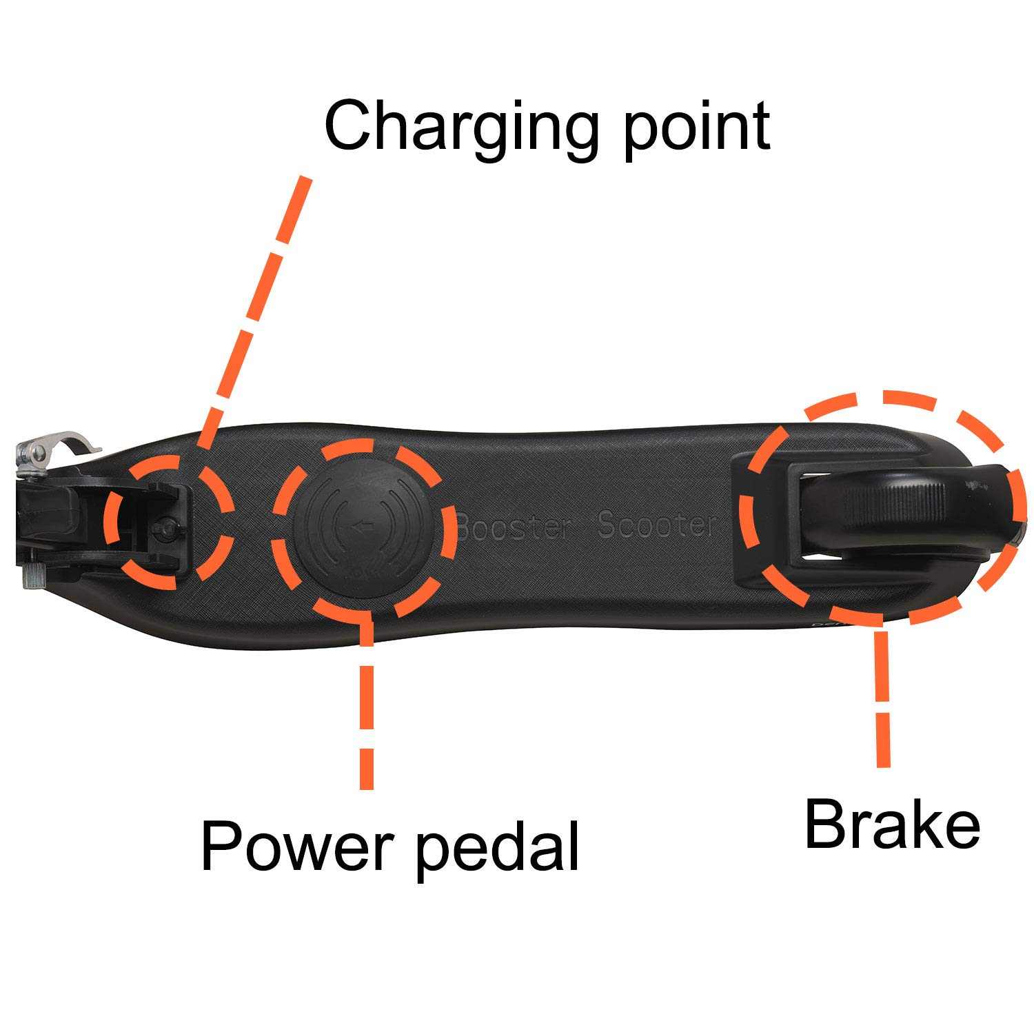 Patinete eléctrico - Denver SCK-5300, Infantil, 100 W, Hasta 6 km/h, Autonomía 6 km, Negro