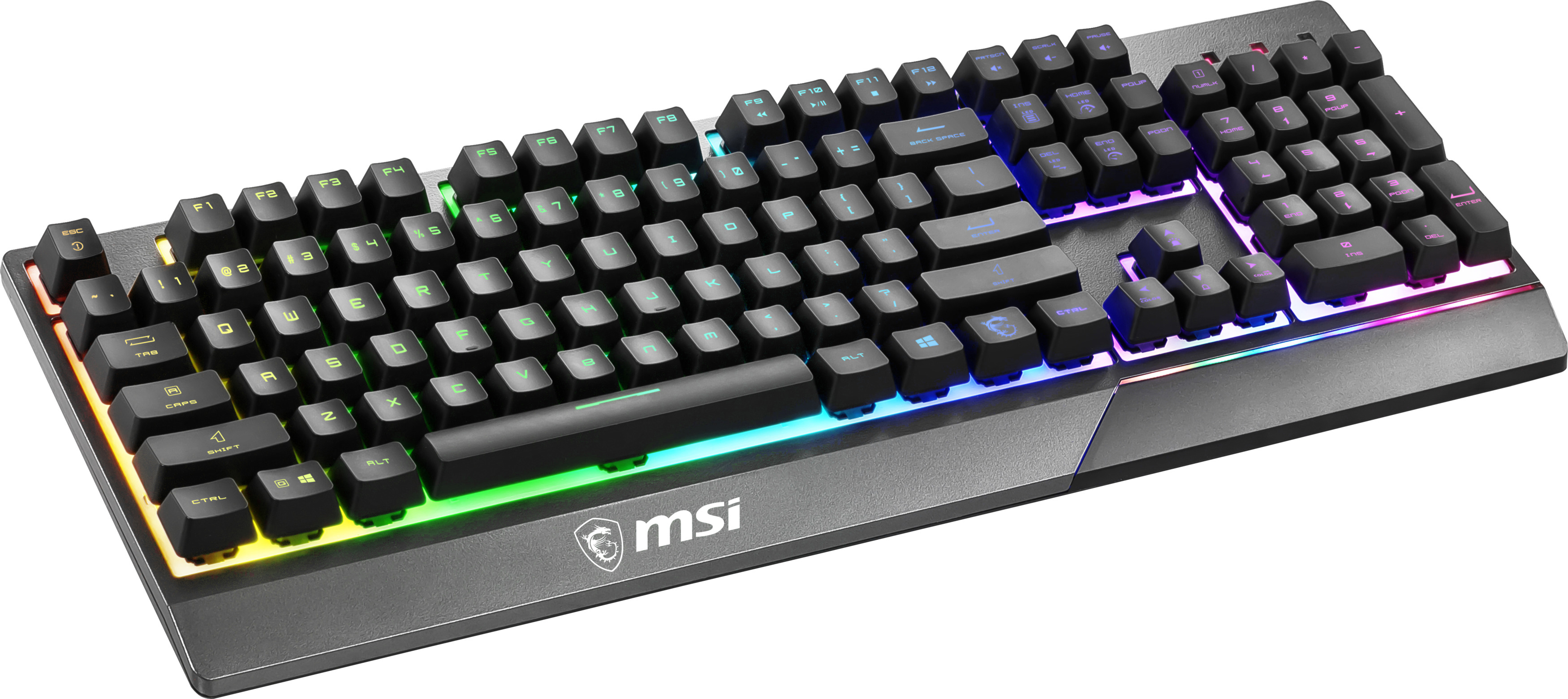 MSI Vigor GK30 DE Tastatur (kabelgebunden, schwarz, Layout, Switch, Plunger Gaming RGB) QWERTZ