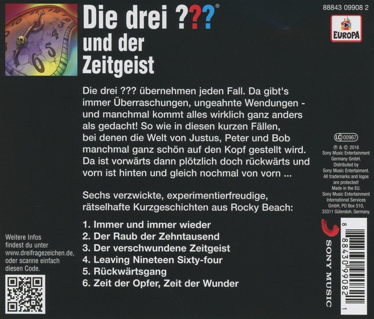CD-Cover mit Text und Logo. Der Text handelt von einer Geschichte und das Logo befindet sich oben rechts.