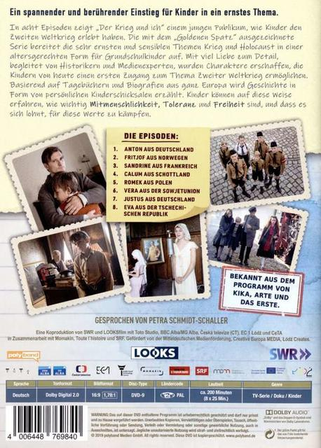 DVD-Hülle hinten. Text auf Deutsch über eine Show mit Fotos von Schauspielern und Szenen.