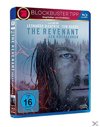 Film-DVD-Cover mit Leonardo DiCaprio. Der Titel lautet 'The Revenant' auf Englisch und Deutsch.