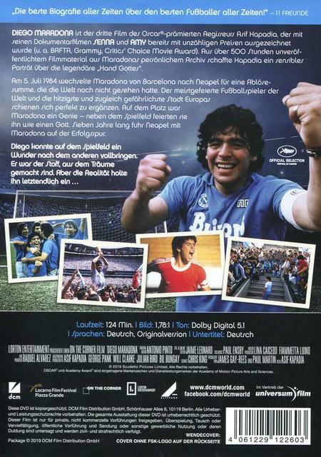 DVD-Cover mit einem Mann in blauem Hemd, der feiert. Fotos im Hintergrund.