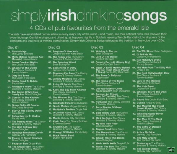 Various - Irish - Drinking Simply (CD) Songs