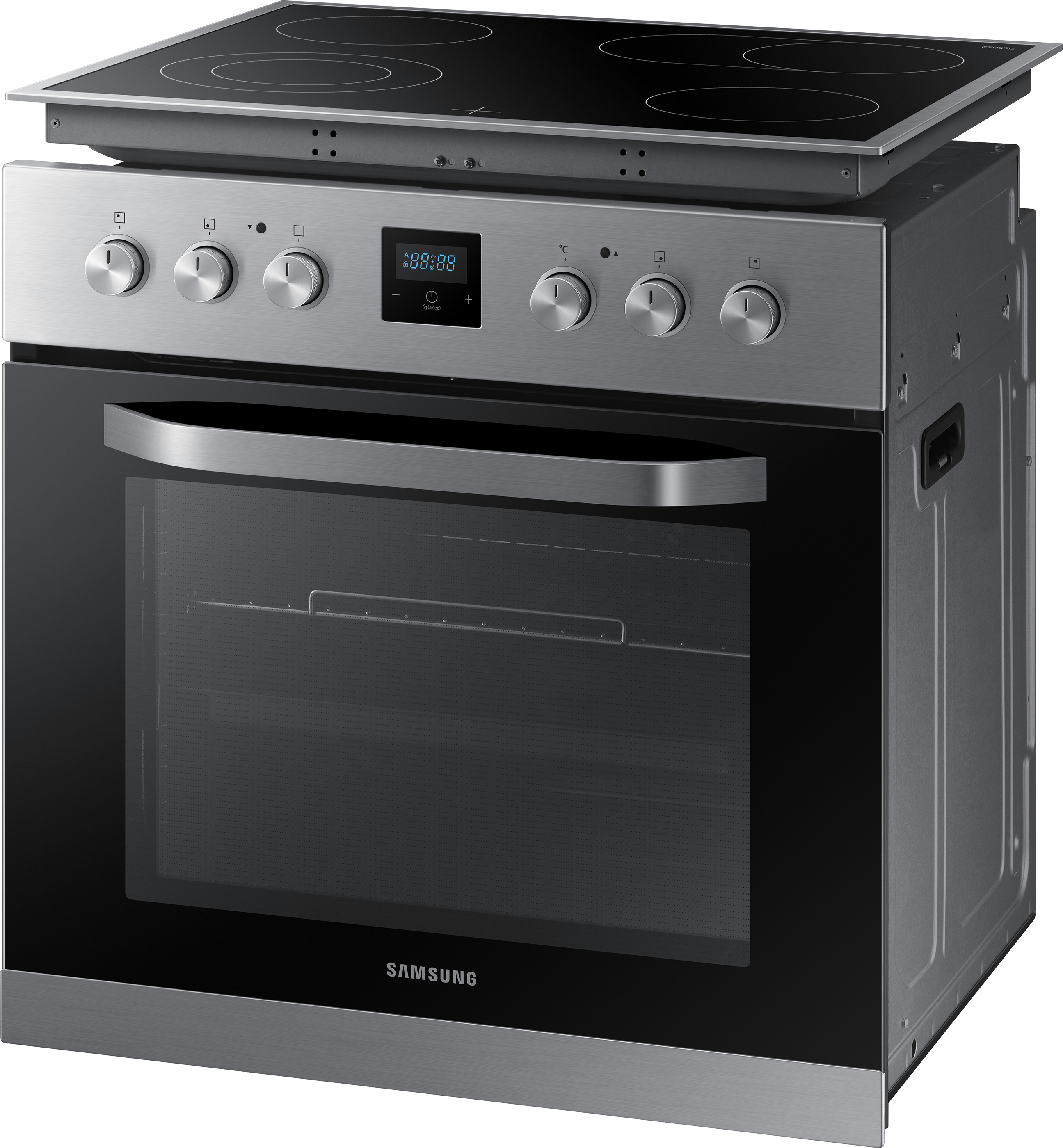 SAMSUNG F-NB69R2301RS, Einbauherdset (Cerankochfeld, A, 69 l)