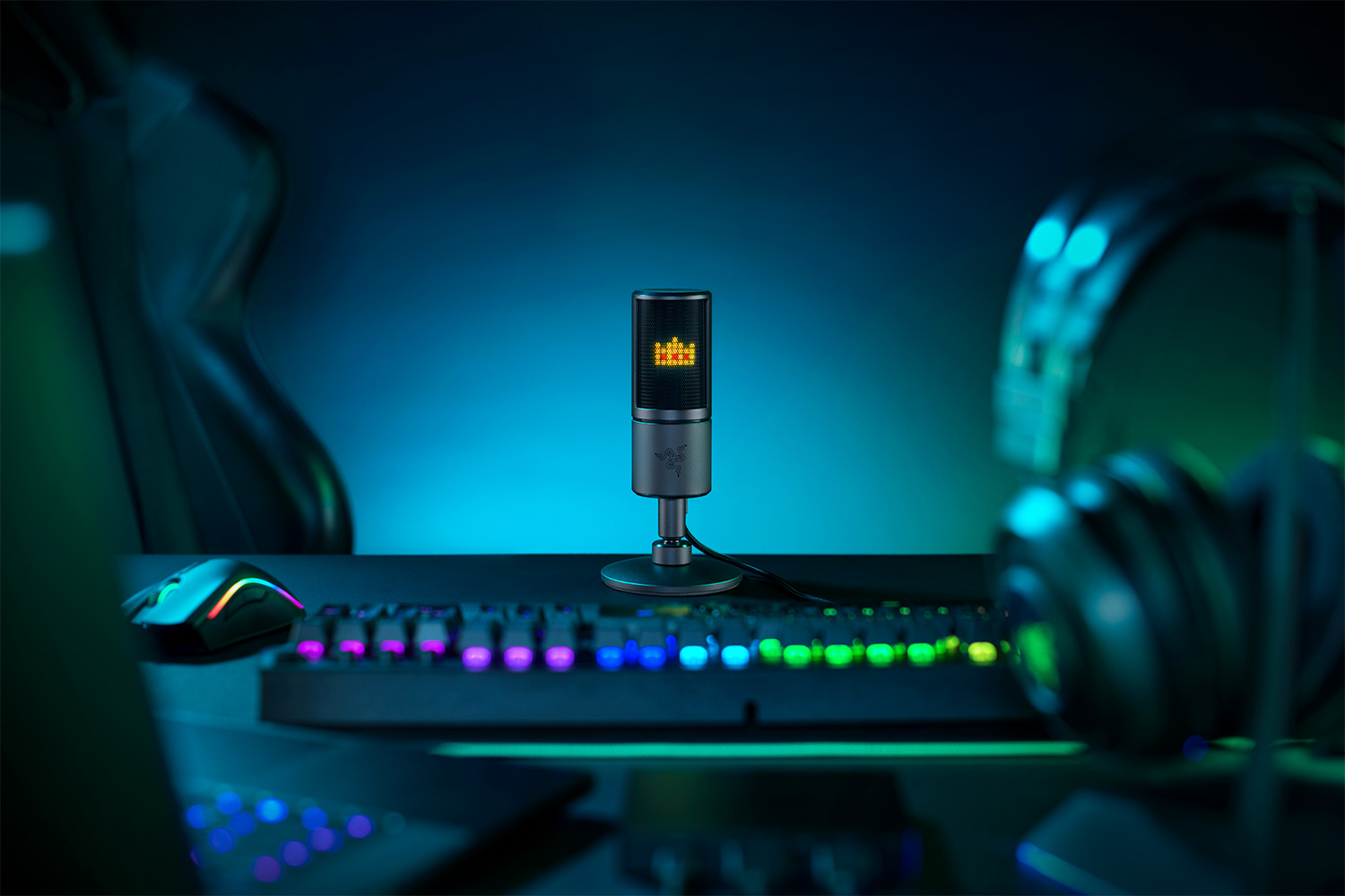 RAZER Microphone Streaming gamer Seiren Emote (RZ19-03060100-R3M1)