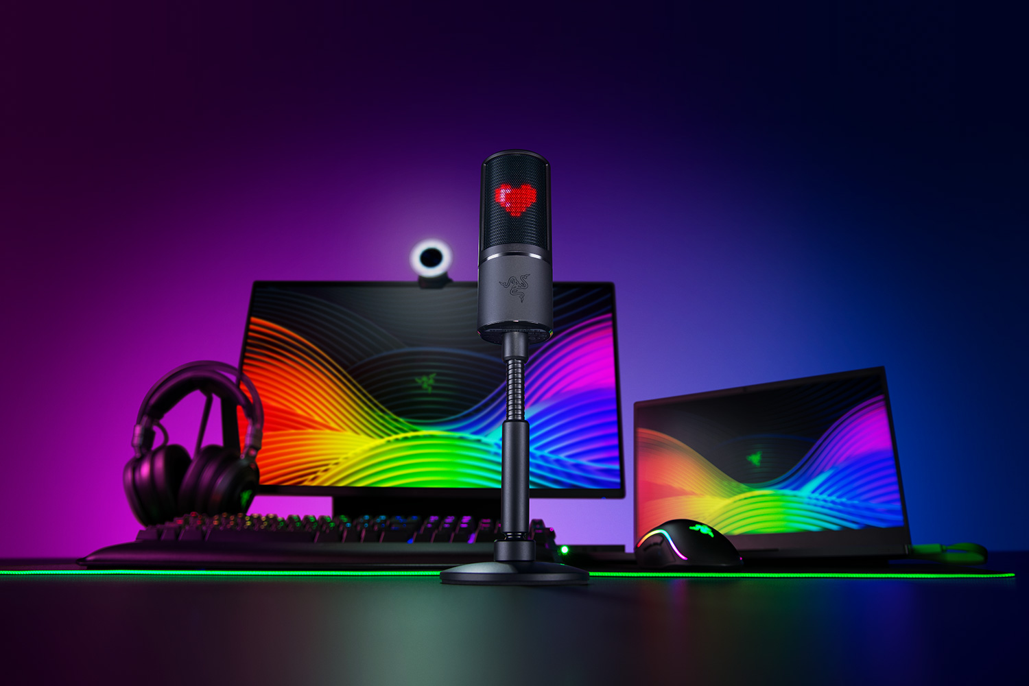 RAZER Microphone Streaming gamer Seiren Emote (RZ19-03060100-R3M1)