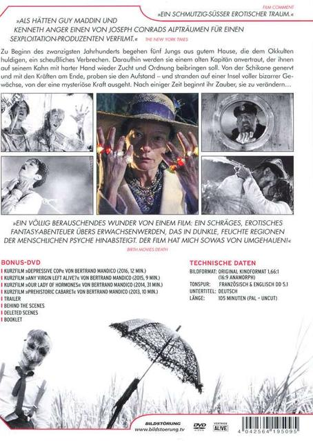 DVD-Hülle mit Bild und Text. Das Bild zeigt eine Frau mit Ringen, umgeben von kleineren Bildern.