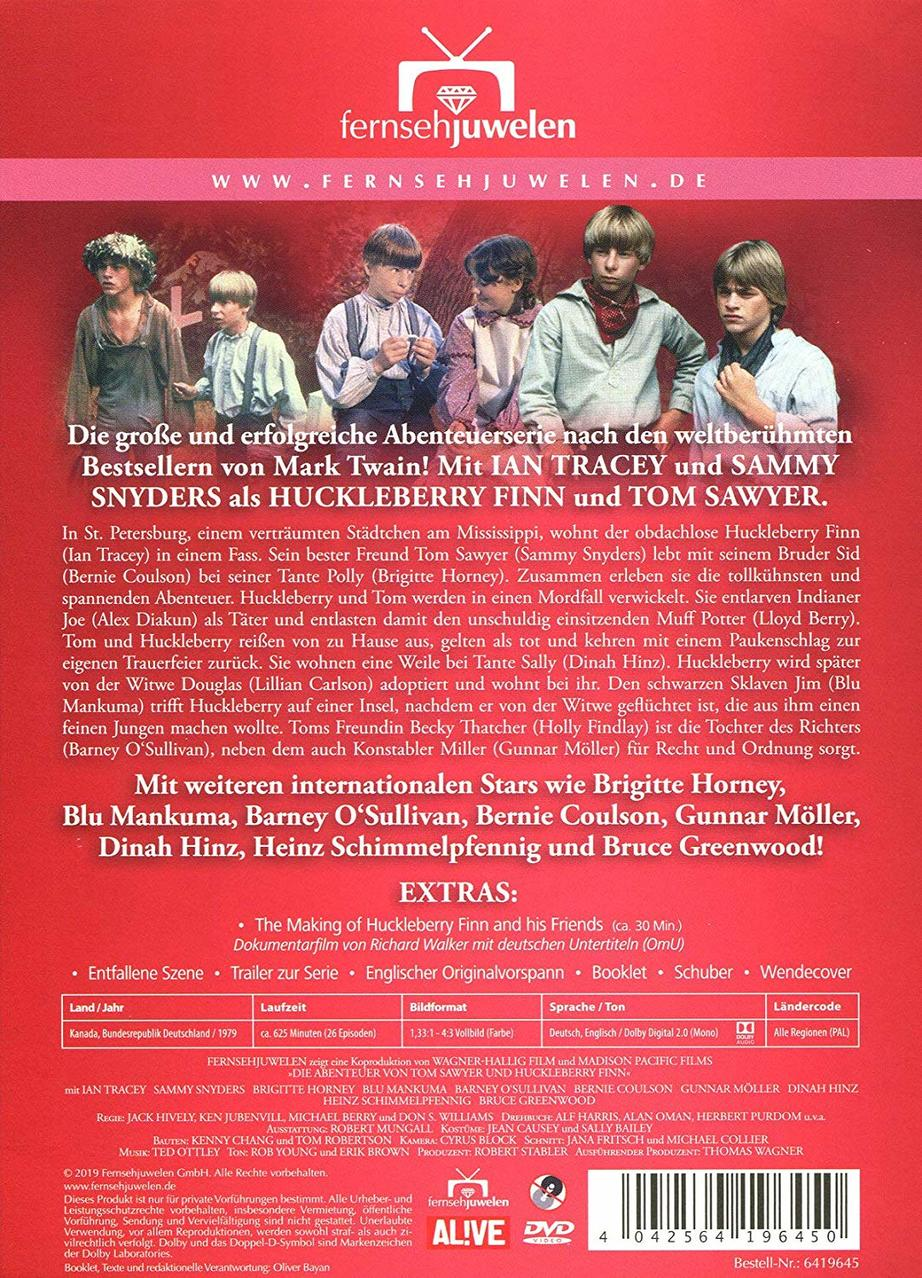Rückseite einer DVD. Zeigt Schauspieler, Text und Inhaltsinformationen.