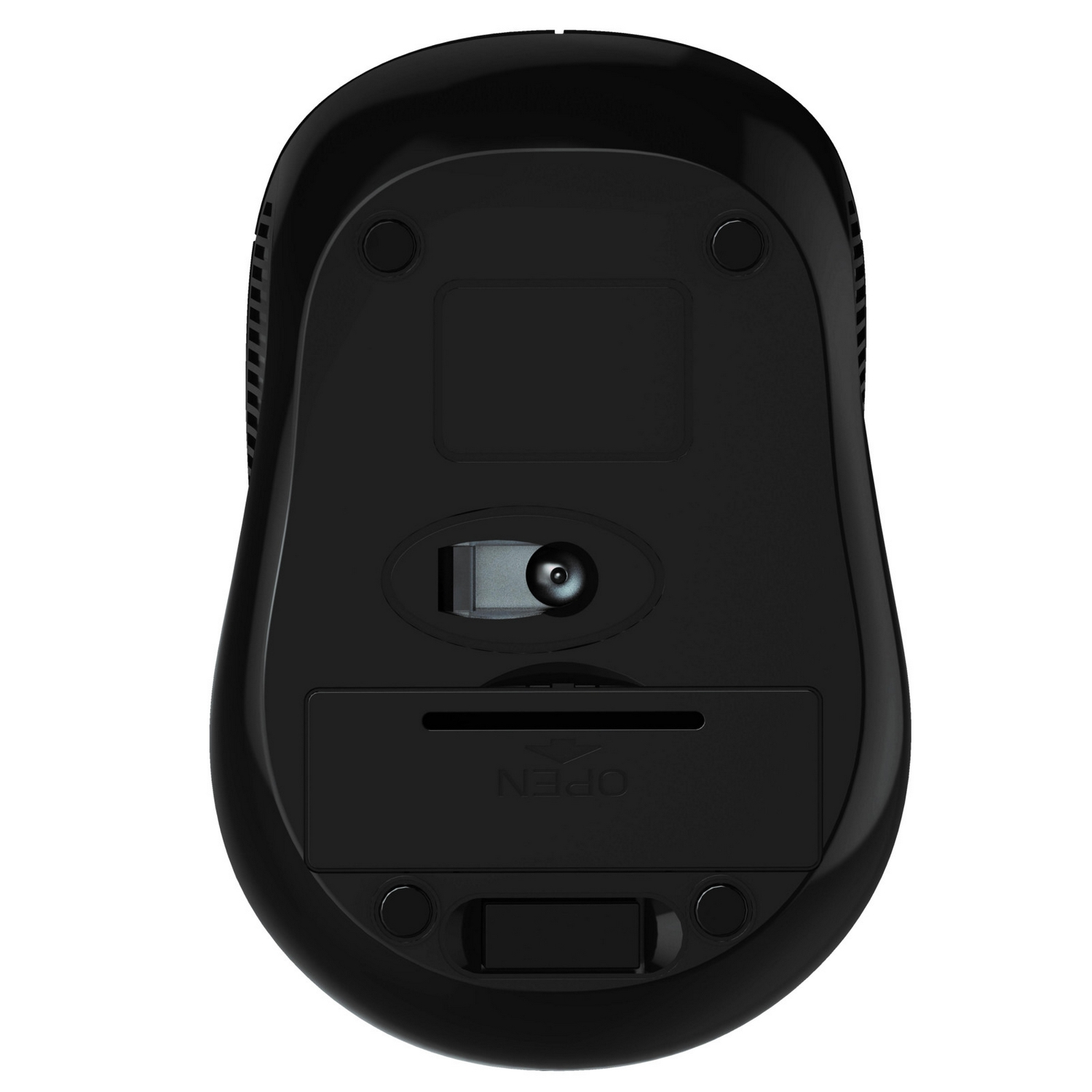Ratón inalámbrico - ISY IMW-501, 1200 DPI, 3 botones, USB, Negro