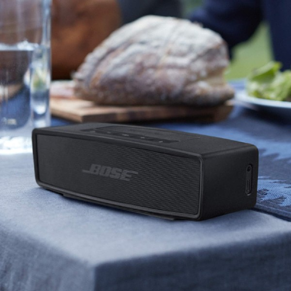 Altavoz inalámbrico - Bose SoundLink® Mini II, Bluetooth, Micrófono, Autonomía 12 h, Manos libres, Negro