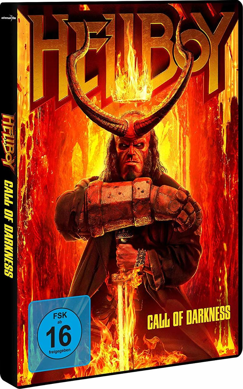 Hellboy Call of Darkness Blu-ray-Cover mit Bild von Hellboy und dem Titel.