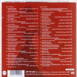 Rotes CD-Cover mit Titellisten und einem Silhouettenbild auf rotem Hintergrund.