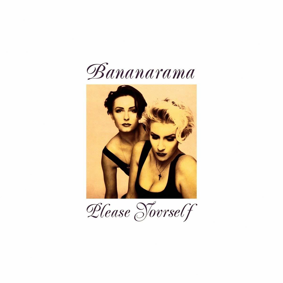 Album borító: Bananarama, két pózoló nő, alul a „Please Yourself” szavak.
