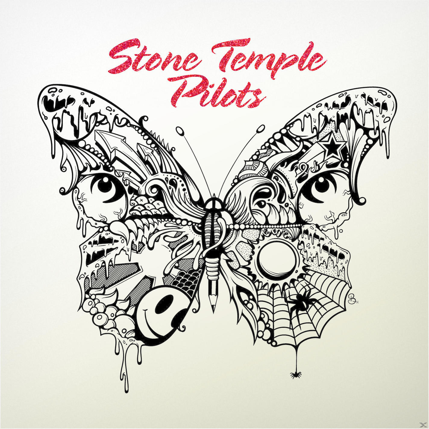 Stone Temple Pilots album borító. Egy pillangó részletes, fekete-fehér dizájnnal fehér háttéren.
