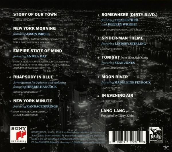 CD-borító a dallistával éjszakai városkép háttérrel, a Sony Classical logójával.