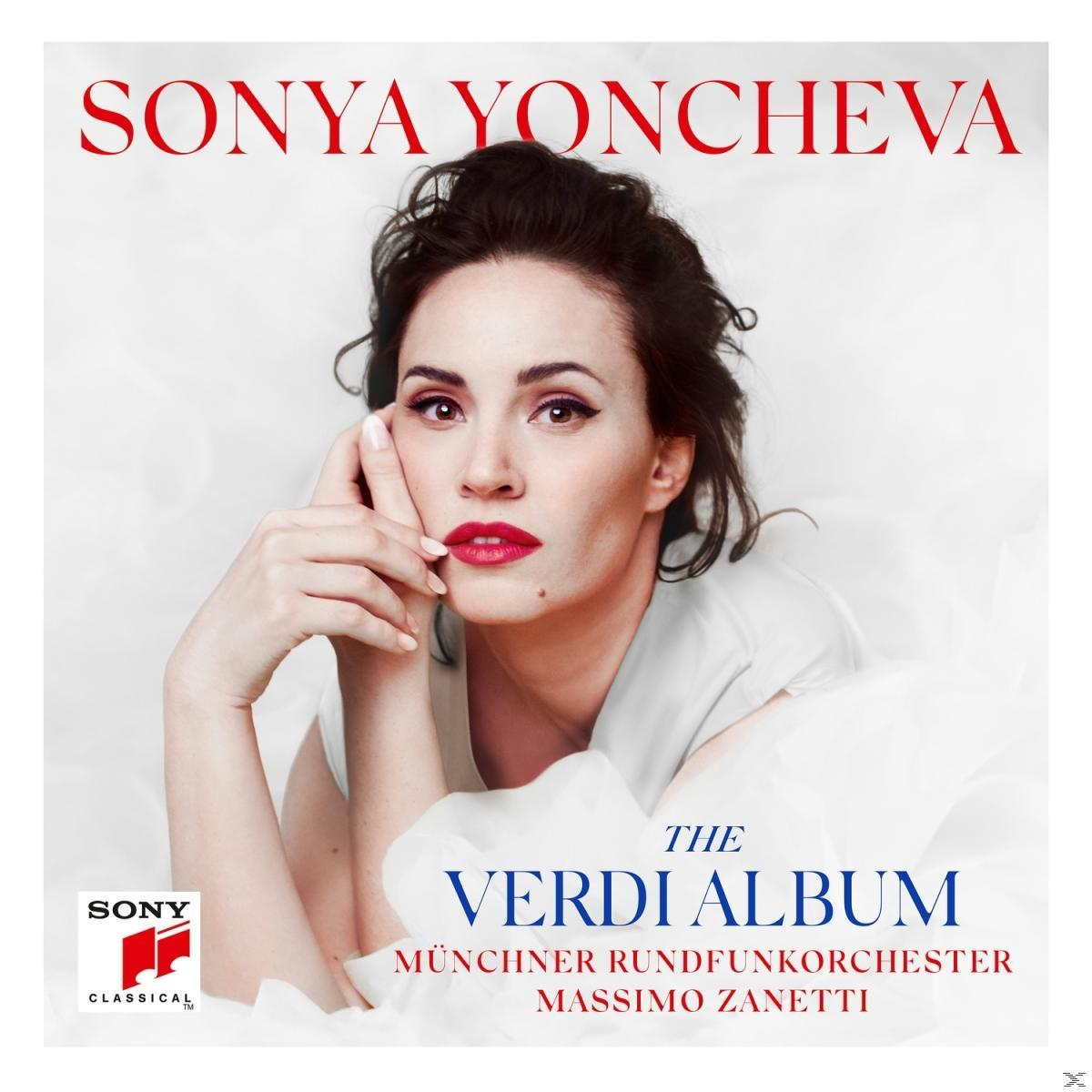 Album borító egy nő arcával és a 'The Verdi Album' címmel fehér háttéren.