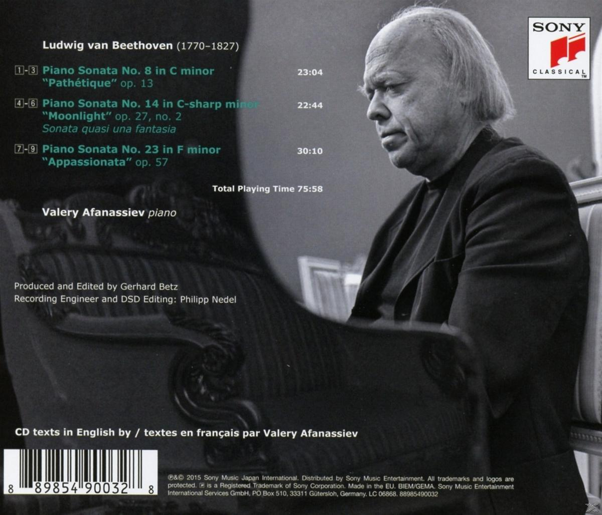 Valery Afanassiev - Beethoven: Pathetique/Moonlight/Appassionata  - (CD)