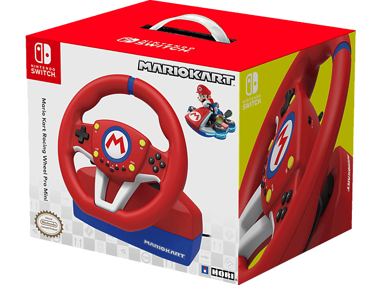 HORI Mario Kart Racing Wheel Lenkrad Pro MINI, Lenkrad und Pedale, Rot Nintendo  Switch Zubehör