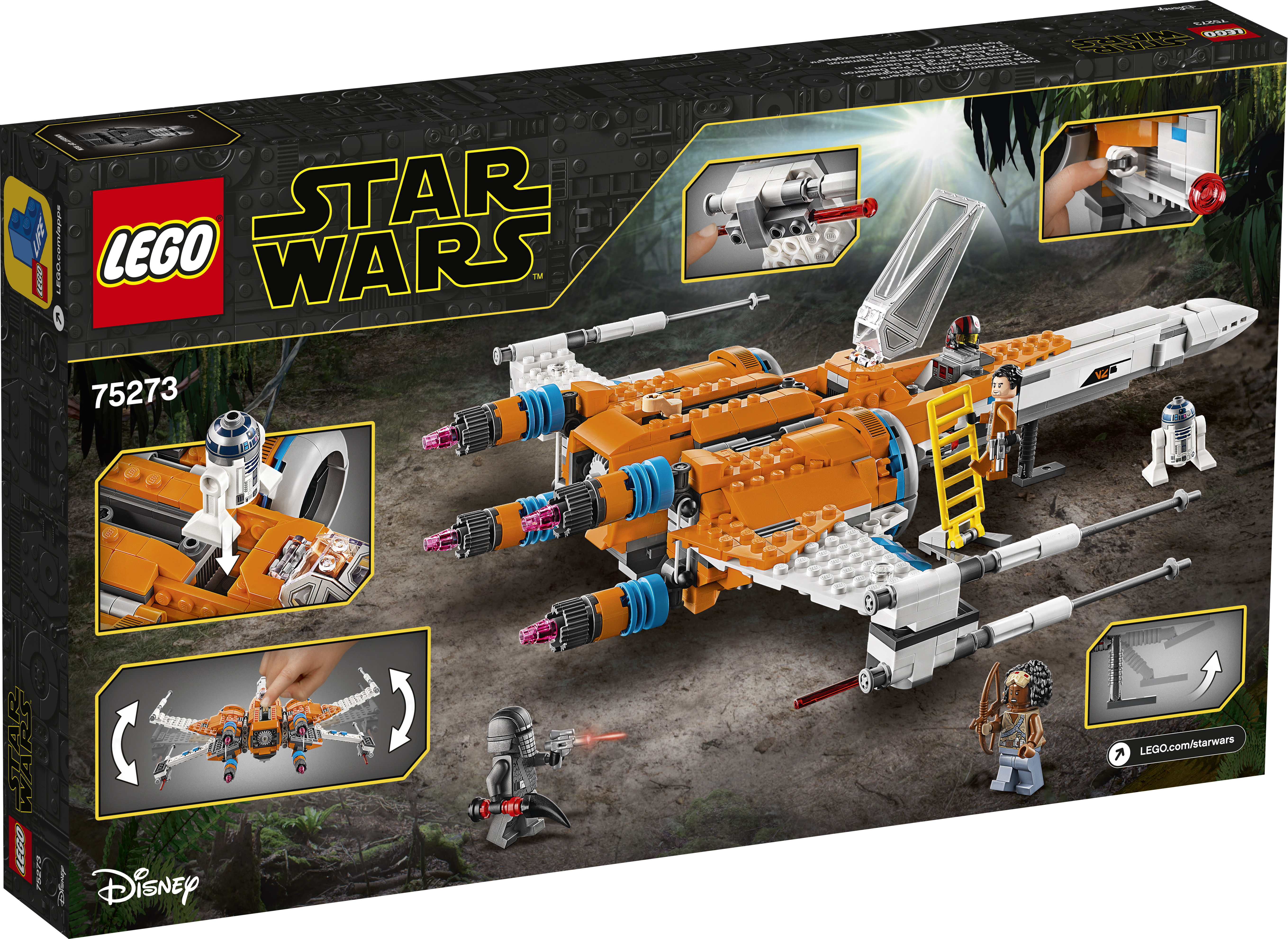 LEGO 75273 Poe Damerons X-Wing Starfighter™ Bausatz, Mehrfarbig