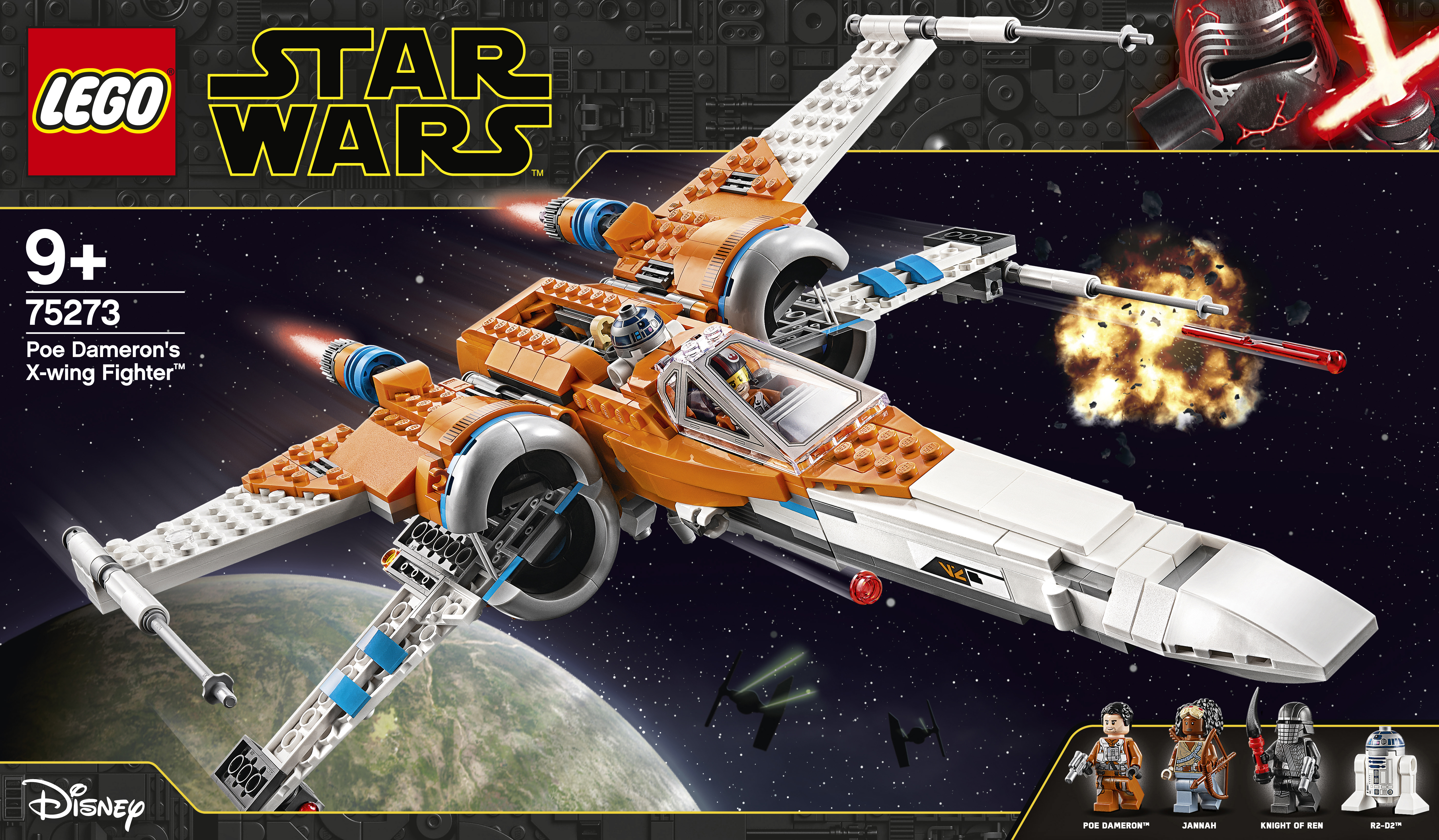 LEGO 75273 Poe Damerons X-Wing Starfighter™ Bausatz, Mehrfarbig
