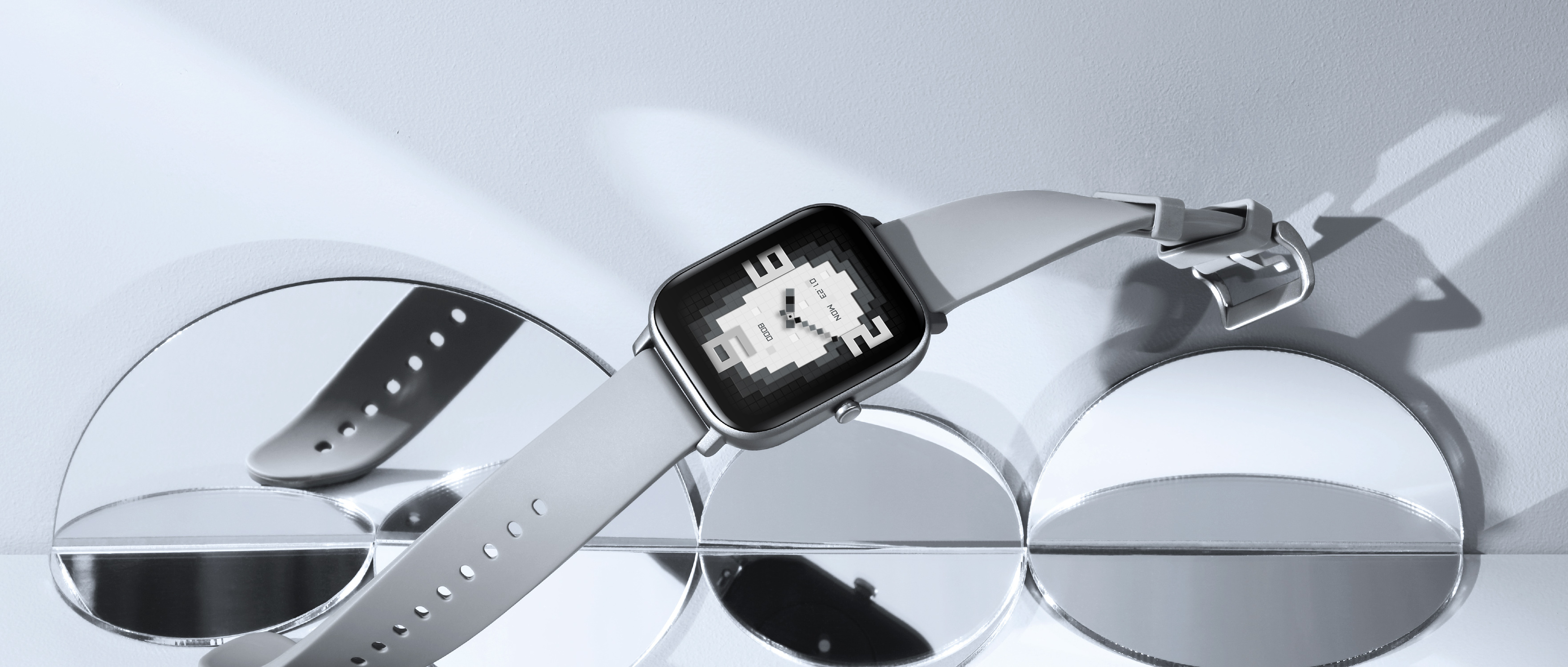 AMAZFIT A1914 GTS Smartwatch Aluminium + Kunststoff Silikon, 120 mm + 87 mm, Lava Grey