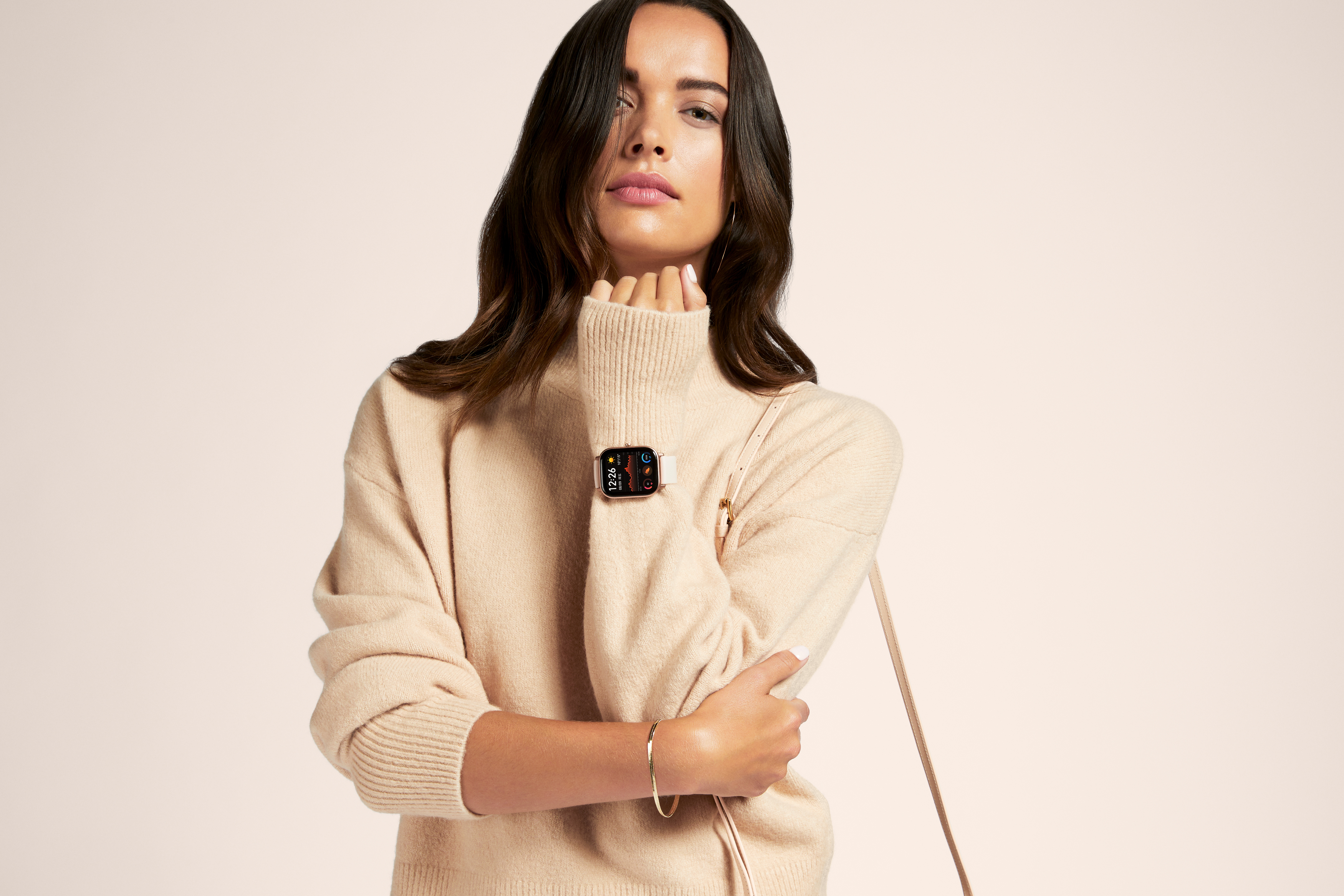 AMAZFIT A1914 GTS Smartwatch Aluminium + Kunststoff Silikon, 120 mm + 87 mm, Desert Gold