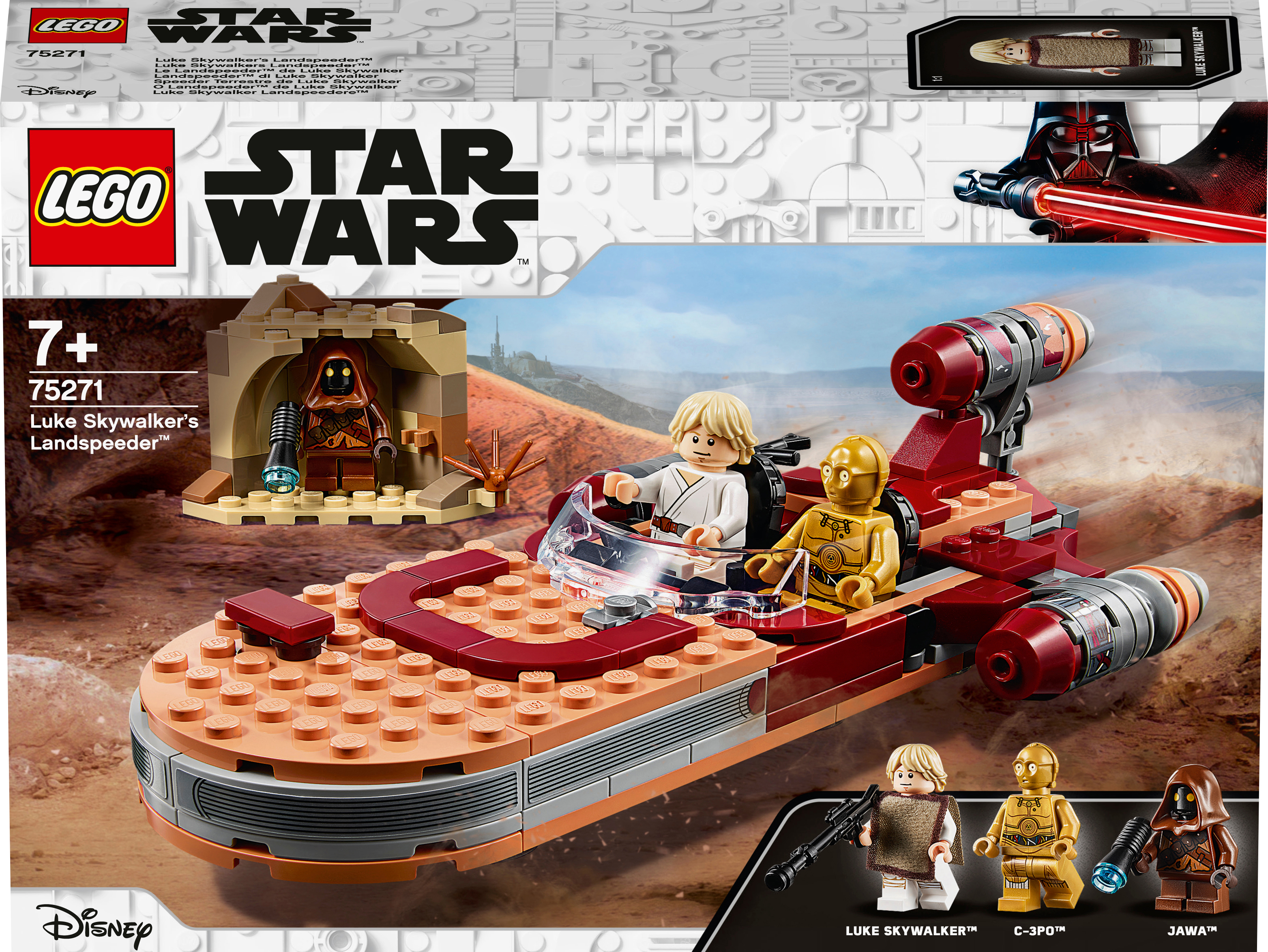 LEGO 75271 Luke Skywalkers Landspeeder™ Bausatz, Mehrfarbig