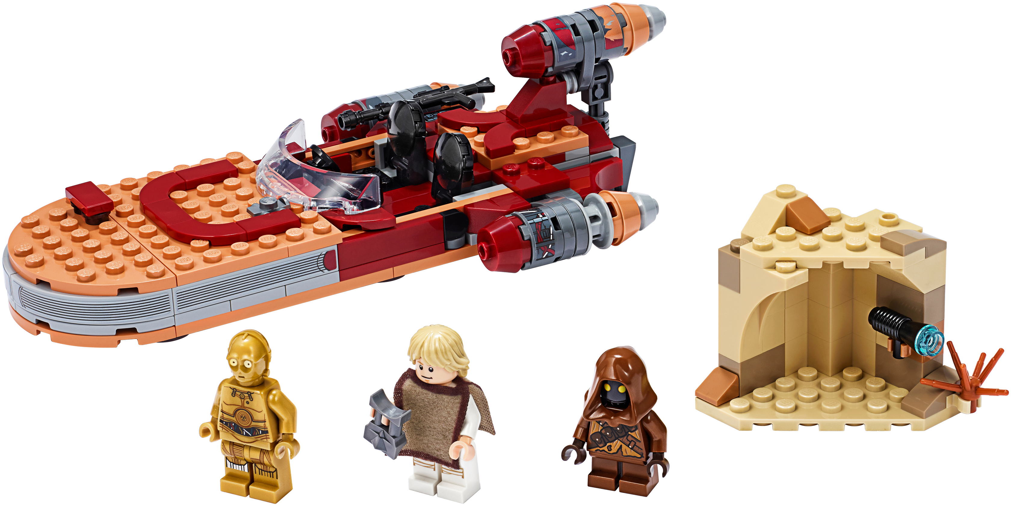 LEGO 75271 Luke Skywalkers Landspeeder™ Bausatz, Mehrfarbig