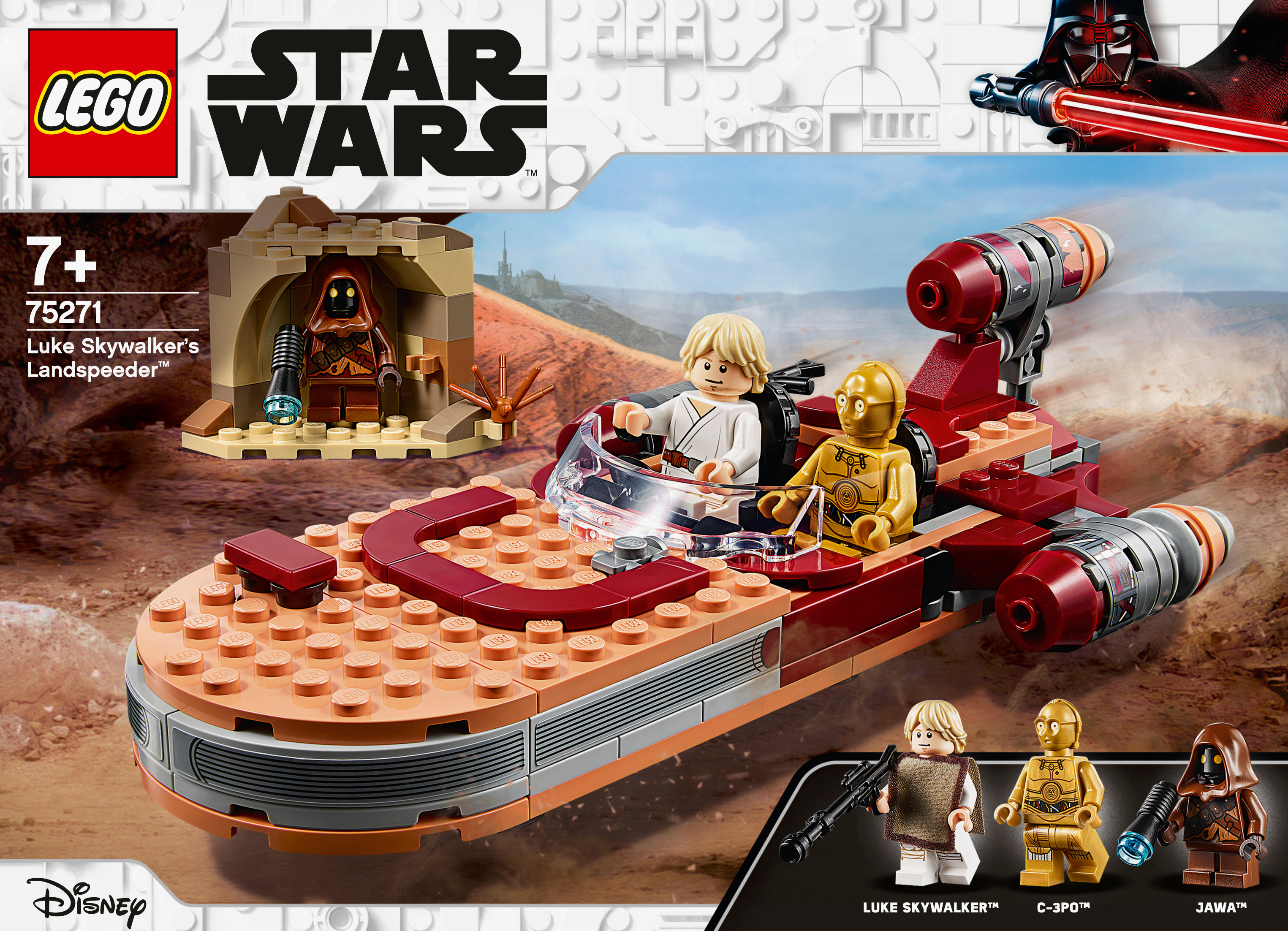 LEGO 75271 Luke Skywalkers Landspeeder™ Bausatz, Mehrfarbig