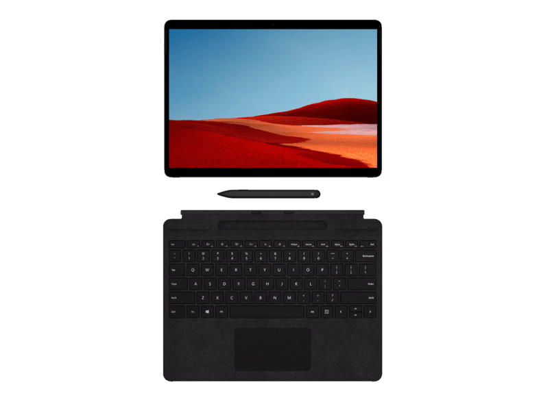 SSD, Microsoft - Convertible, Zoll X-SQ1, Surface 8 Prozessor, Pro Microsoft® GB RAM, SQ GB 13 mit Schwarz Display B2B 128 MICROSOFT Touchscreen,