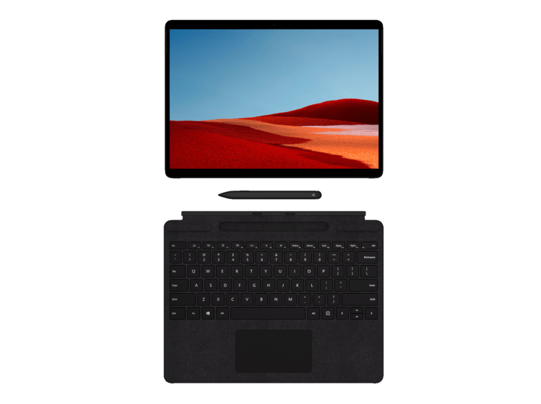 Display GB Zoll Convertible, B2B Microsoft® 8 256 Schwarz X-SQ1, Surface 13 MICROSOFT Pro - GB mit Prozessor, SSD, Touchscreen, RAM, Microsoft SQ