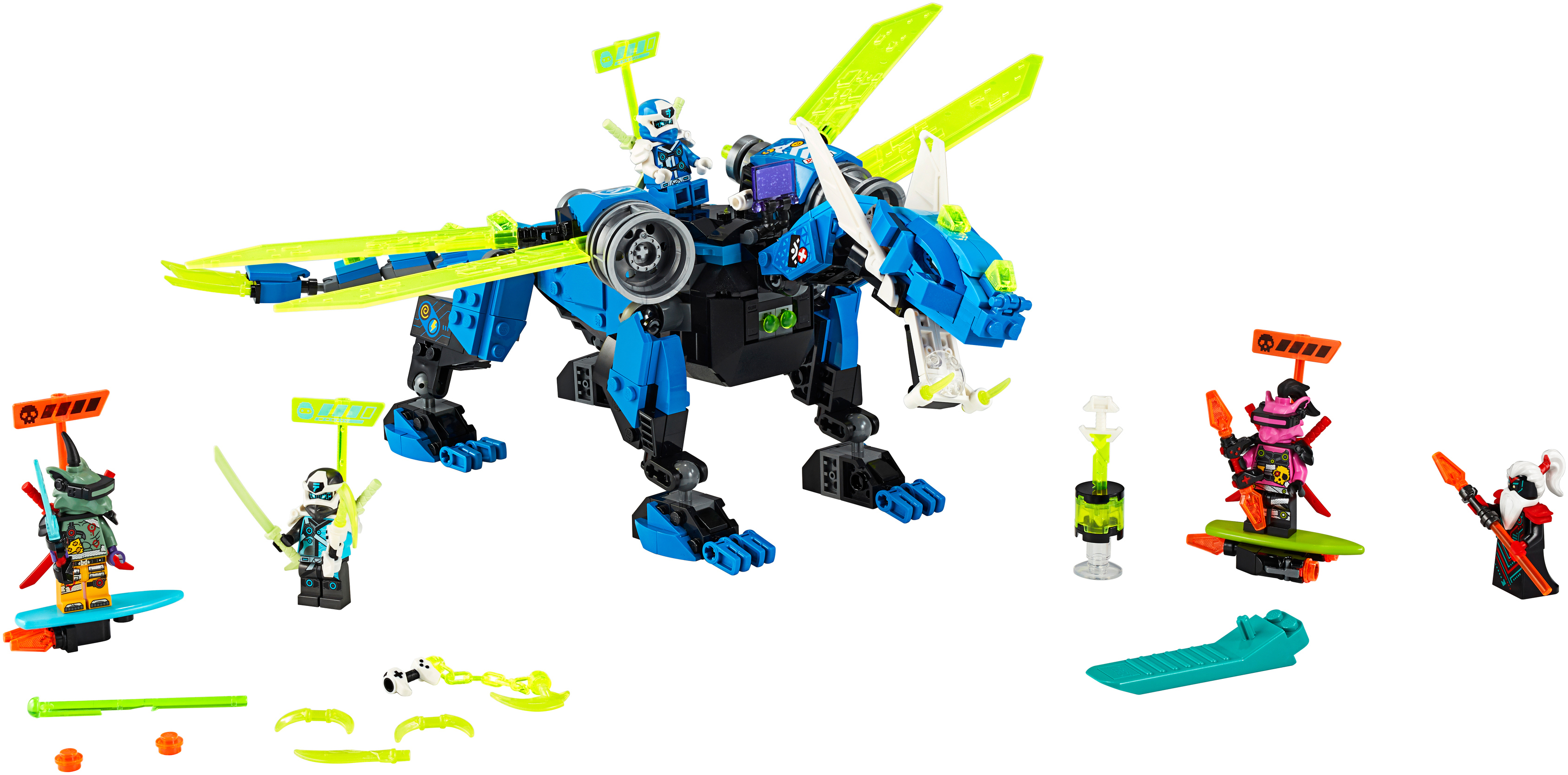 LEGO 71711 Jays Cyber-Drache Bausatz, Mehrfarbig