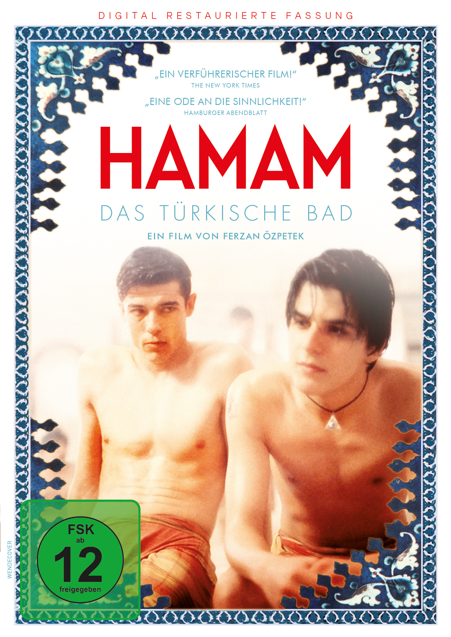 Filmposter mit Männern in einem Bad.