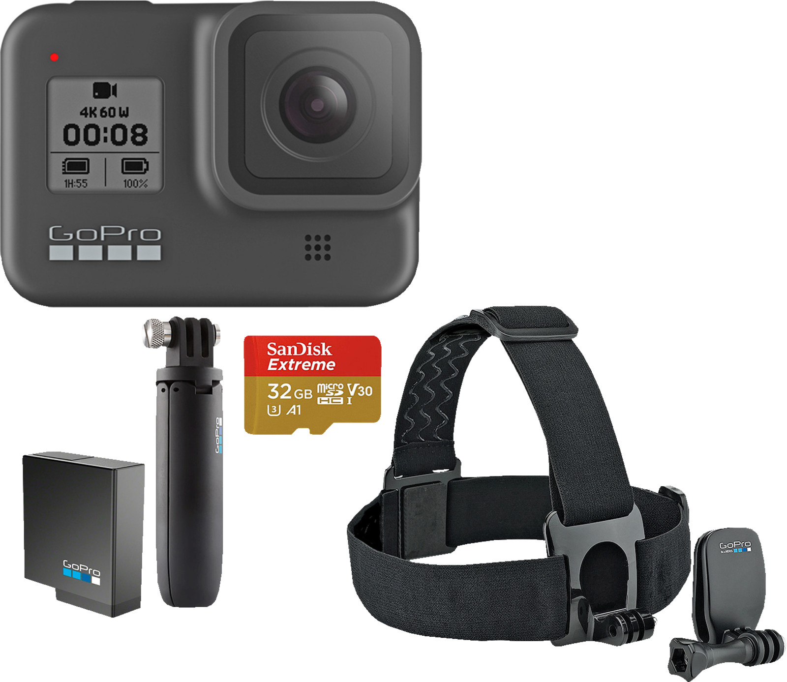 GOPRO HERO8 Black Holiday Bundle Action Cam, WLAN, GPS, Schwarz eBay