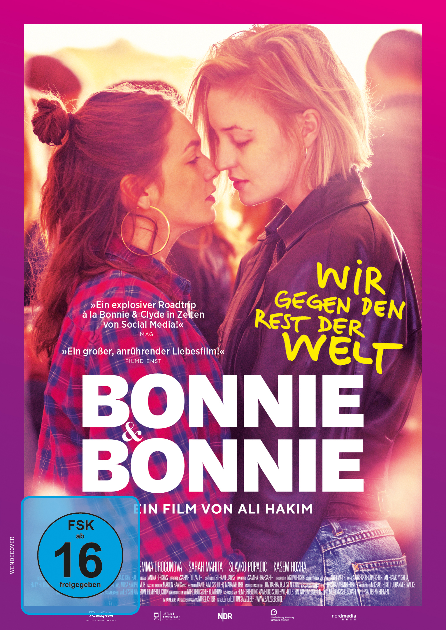 Filmposter mit zwei sich zugewandten Frauen.
