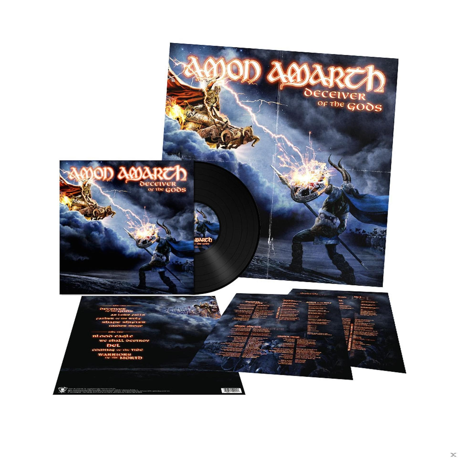 Amon Amarth Album-Set. Enthält eine Schallplatte, Cover-Art und Liedtexte.