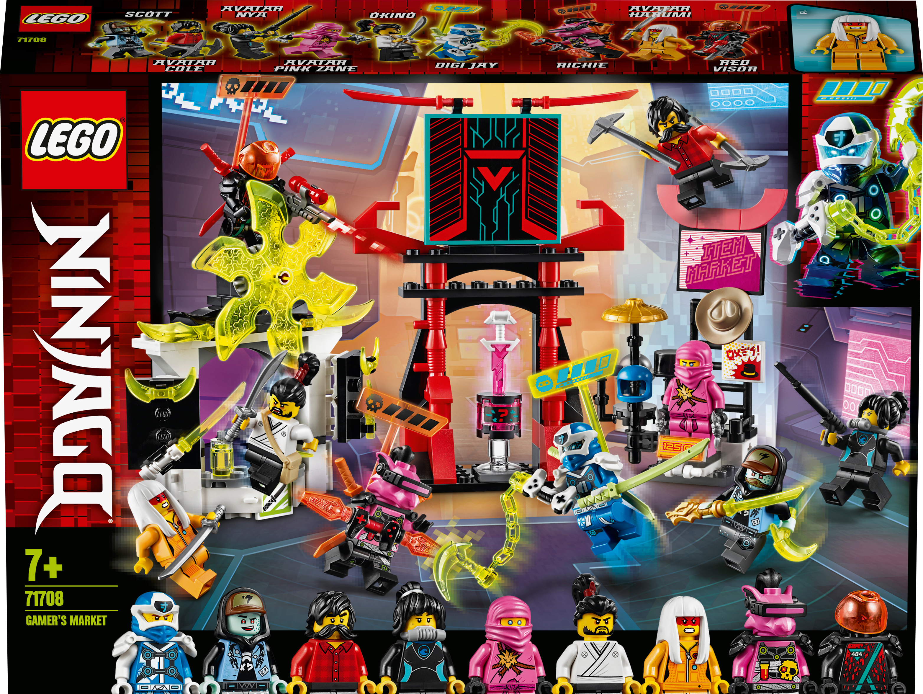 LEGO 71708 Marktplatz Bausatz, Mehrfarbig