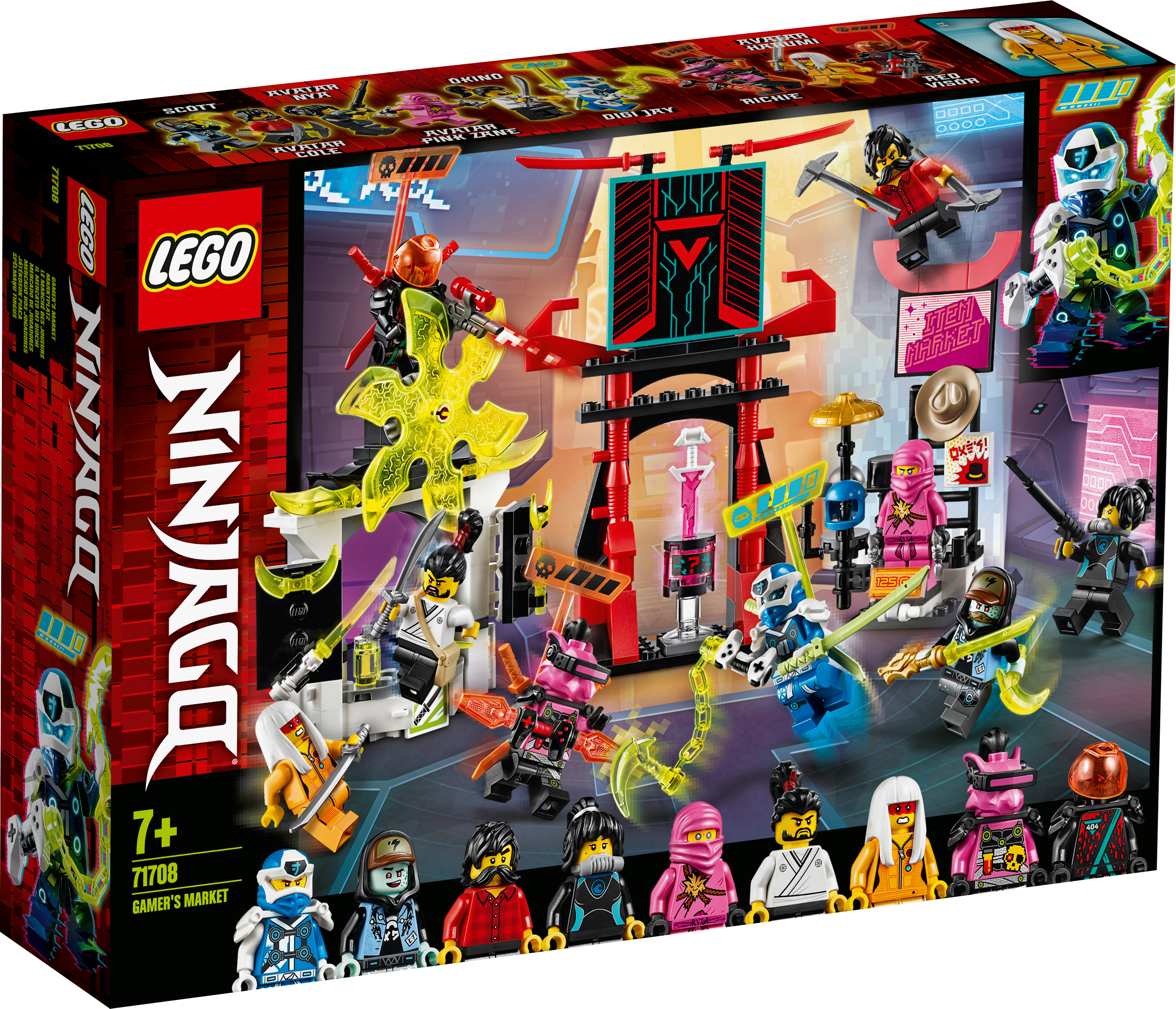 LEGO 71708 Marktplatz Bausatz, Mehrfarbig